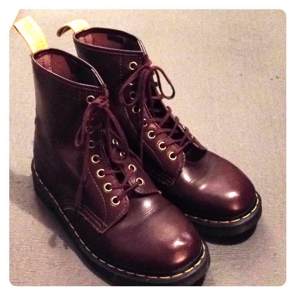 Dr. Martens Vegan 1460 Cherry Red Boots